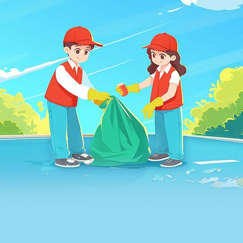 学雷锋，护水源，捡垃圾，守护每一滴清水