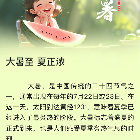 大暑至夏正浓